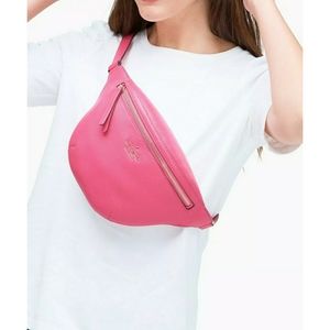 Kate Spade Pink Pebble Leather Belt Bag
